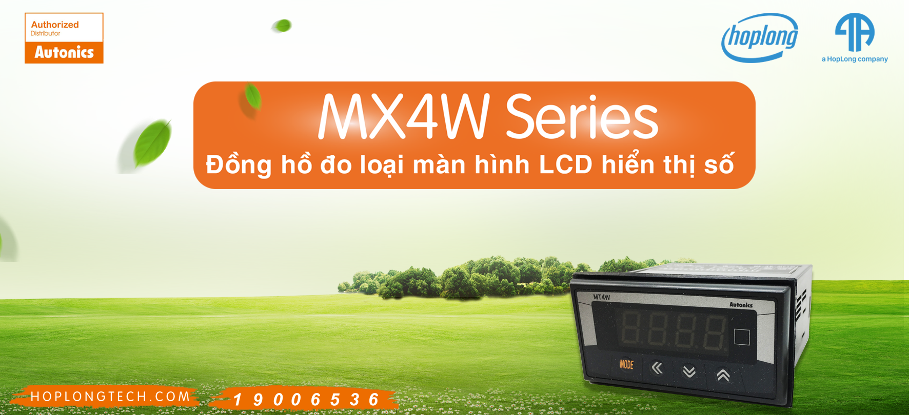 [Autonics - Giới thiệu] MX4W Series - Đồng hồ đo loại màn hình LCD hiển thị số